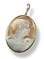 Pendente Mandile 1922 Donna Cammei  in Argento Conchiglia 2MCICM125